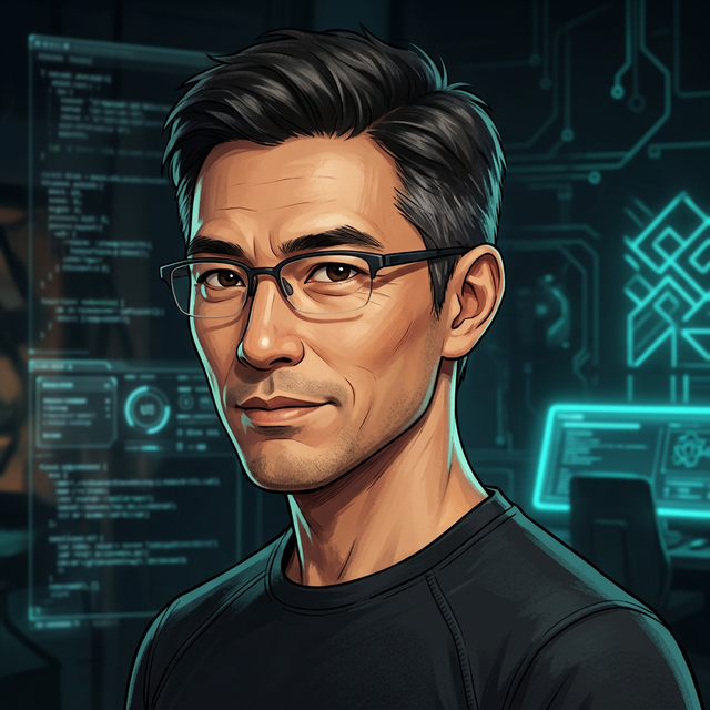Animated portrait of Dr. Kael Matsuda — AI Advisor